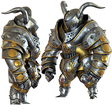 Armor Sculpt-1: Metallic Masterpiece 3D model image 1 