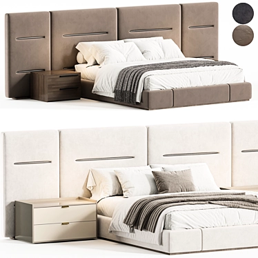 Luxury Harry Bed 2015 3D model image 1 