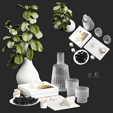 Elegant Decor Set 2015 Max 3D model image 1 