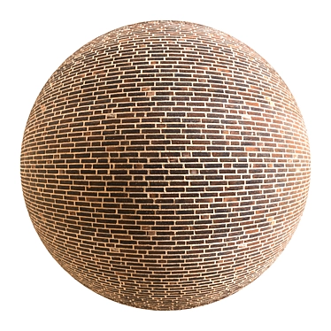 Displacement-Ready Textured Brick-086 3D model image 1 