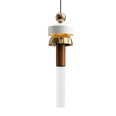 Elegant XL Hanging Lamp 3D model image 1 