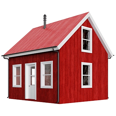 Norwegian Minimalist House 3D model image 1 