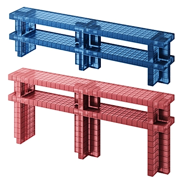 Elegant Metropolis Console Furniture 3D model image 1 