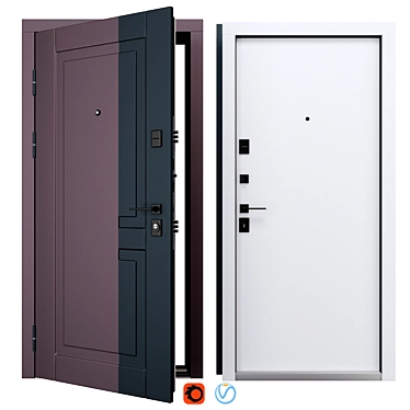 Bordo Metal Entrance Door, Berez 3D model image 1 