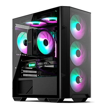 RGB Sync Gaming Mini PC 3D model image 1 