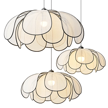 Modern Minimalist Okai Pendant Light 3D model image 1 
