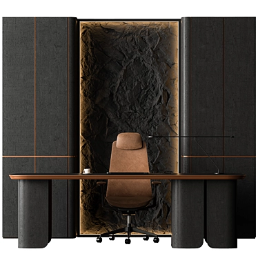 Executive Office Desk - 593 3D model image 1 