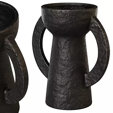 Amphora Ceramic Vases Set 3D model image 1 