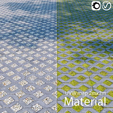 Eco Paving Material Texture Pack 3D model image 1 