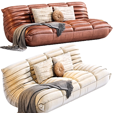 Cozy Togo Lounge Sofa	Transform any space with comfort. 3D model image 1 