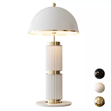 Elegant Eléa Table Lamp 62cm 3D model image 1 