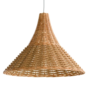 Modern Woven Pendant Light Fixture 3D model image 1 