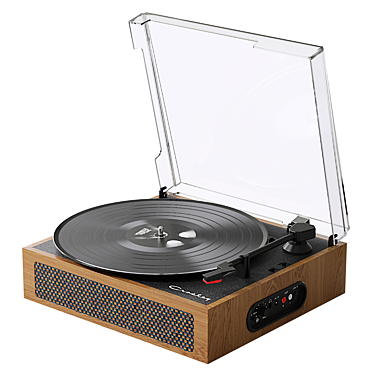 Walnut Ryder Bluetooth Record Player 3D model image 1 