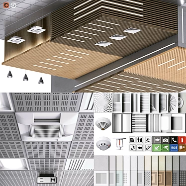 Ceiling System Bundle Accessory Kit 3D model image 1 