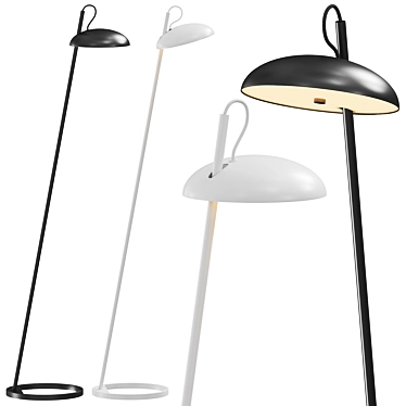  Sleek and Modern Floor Lamp 3D model image 1 