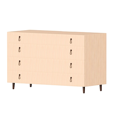 City Dresser with Precious Stone Handles 3D model image 1 