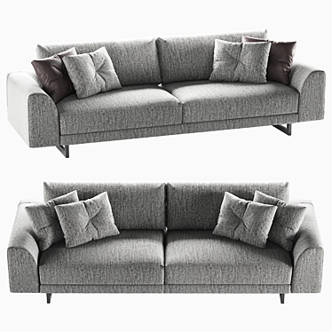 Ernest Valentini 2-Seater Sofa Set 3D model image 1 