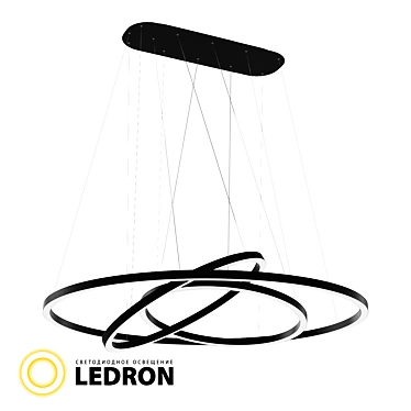 Zaplux Pendant Light Black 3D model image 1 