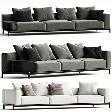 Poliform Brera Modular Sofa Set 3D model image 1 