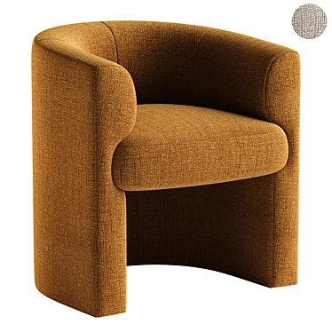 Modern Nolami Dining Chair 3D model image 1 