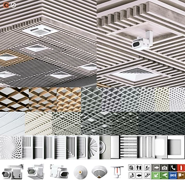 Ceiling Kit with Accessories 3D model image 1 