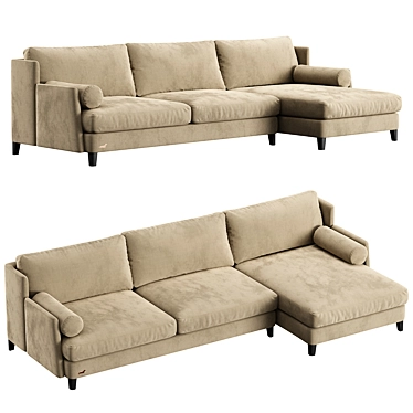 Corner Sofa Polo Sofaclub 3D model image 1 