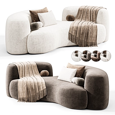 Tateyama Cloud Sofa: Stylish 2015 Design 3D model image 1 