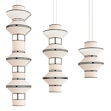 Modern LED Pendant Lamp Collection 3D model image 1 