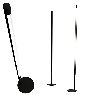 Modern LED Floor Lamp, Index 3D model image 1 