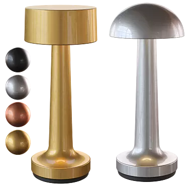 Neo-cordless Lamps Metal Collection 3D model image 1 