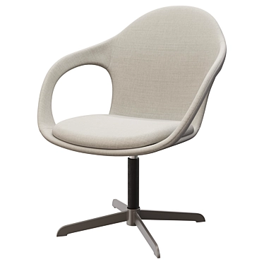 Magnus Textile Light Grey Chair 3D model image 1 