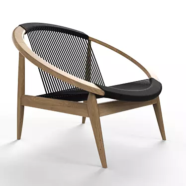 Outdoor Elegance: Frida Lounge Chair 3D model image 1 