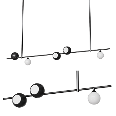 Sleek Design Alian Chandelier 3D model image 1 