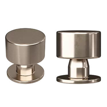 Elegant Lily Cabinet Knob 3D model image 1 