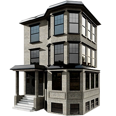 Modular Residential Building Kit 3D model image 1 