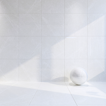 Adore Glossy White Floor Tiles 3D model image 1 