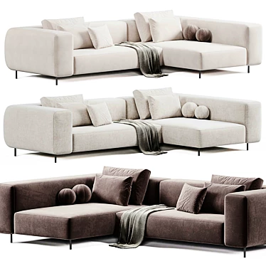 Brera Sectional Sofa by Former 3D model image 1 