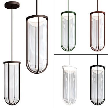 Modern LED Pendant Lamp Outdoors 3D model image 1 