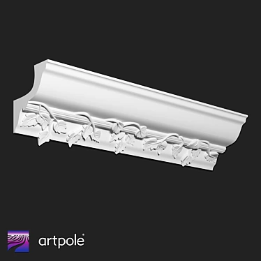 Ornamental SK174 Plaster Cornice 3D model image 1 