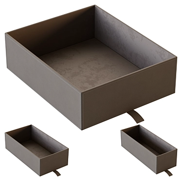 Eco-Leather Wardrobe Organizer Set 3D model image 1 