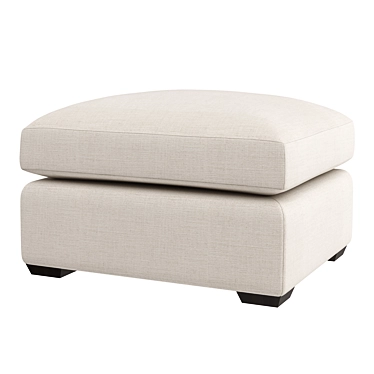 Landon Ottoman: Stylish Elegance Defined 3D model image 1 