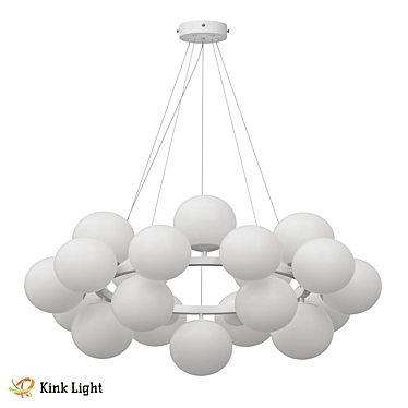 Scandinavian Style Chandelier by Kink Light 3D model image 1 