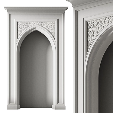 Customizable Arabesque Arch Kit 3D model image 1 