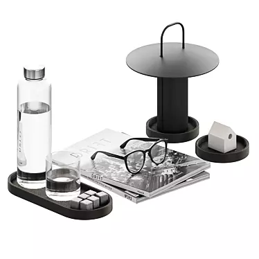 Black And White Office Workplace Decor Set