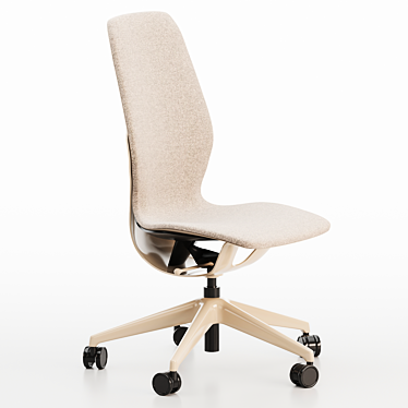 Ergonomic SILQ Armless Chair 3D model image 1 