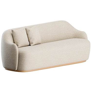 Fogia Barba Club Sofa: Modern Elegance 3D model image 1 