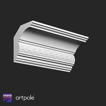 SK32N Decorative Cornice: Artisan Gypsum 3D model image 1 