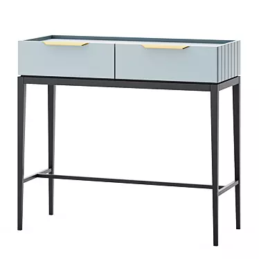 2-Drawer Metropolitan Console Stand 3D model image 1 