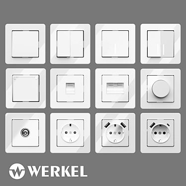 OM Acrylic sockets and switches Werkel (white)