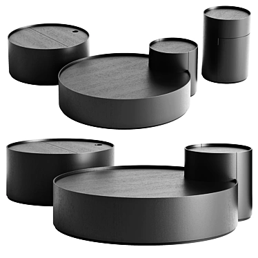  Lunar-themed Living Divani Coffee Tables 3D model image 1 